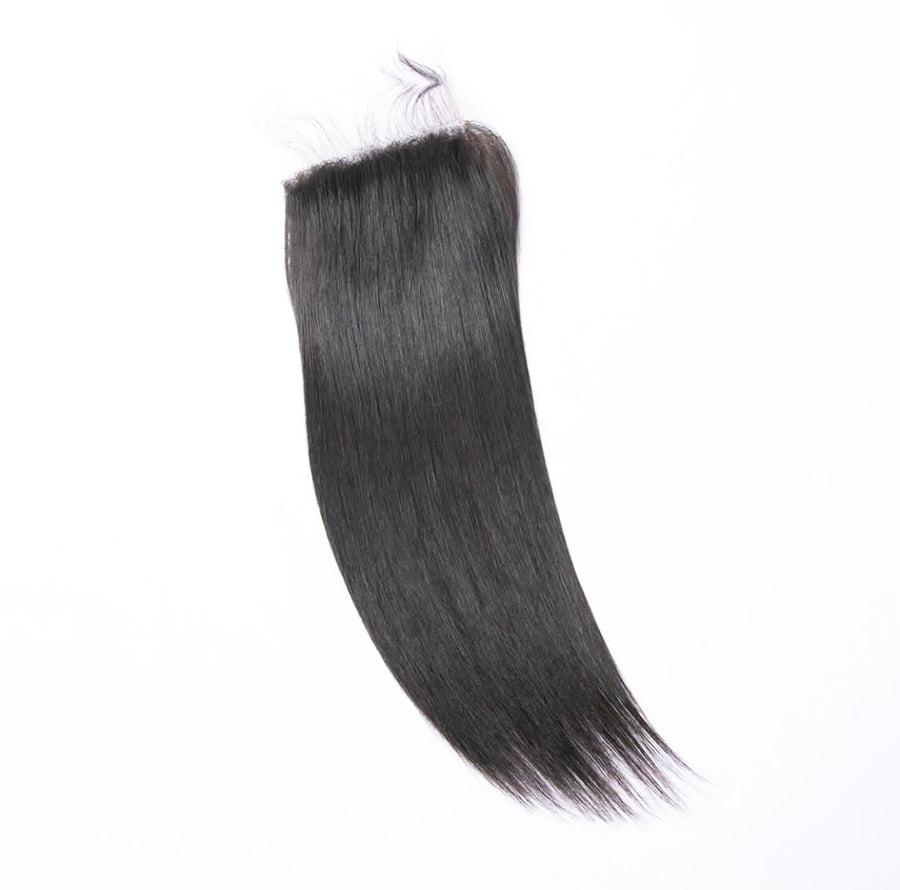 Raw Indian Straight HD lace closure 5x5